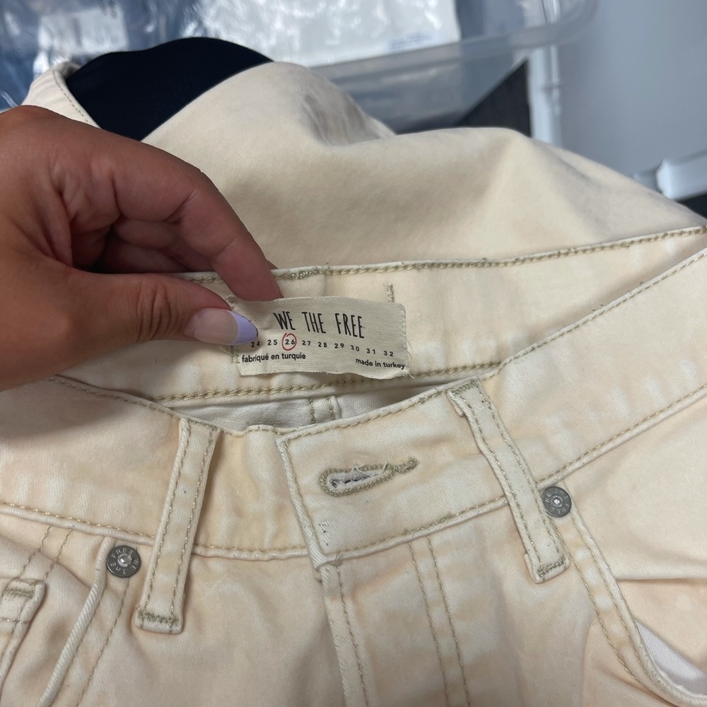 Free People - Velvet Skinny Jean in Ivory - Picture 4 of 5